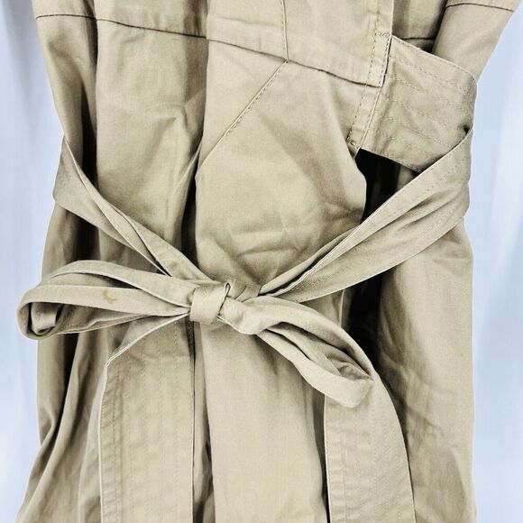 Talbots Beige Wrap Dress Size 8P MIDI Length - Picture 2 of 5